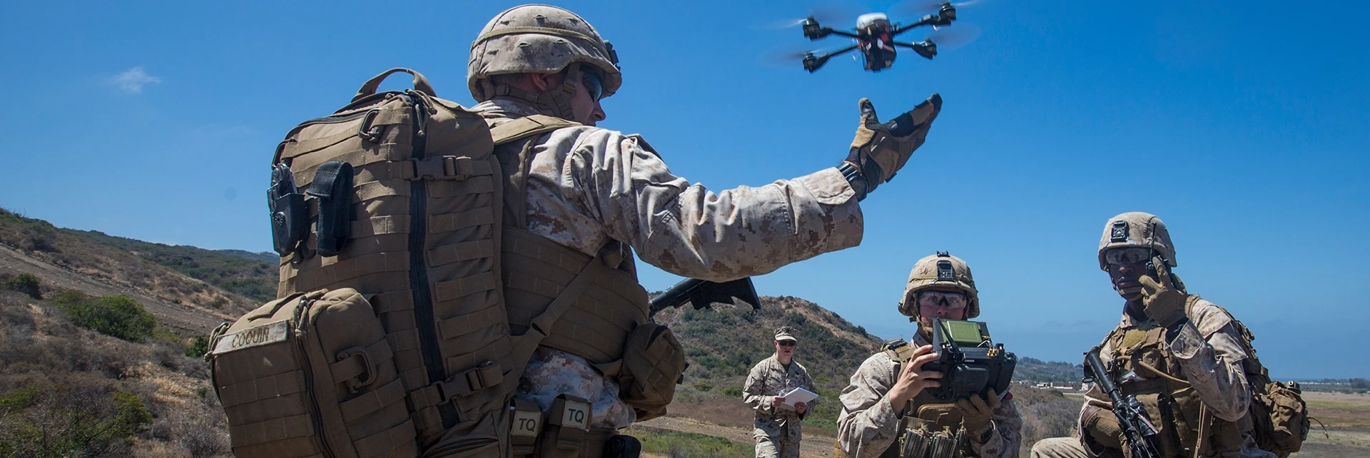 military with drone